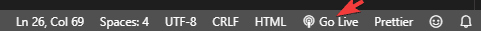 Live server shortcut 1.